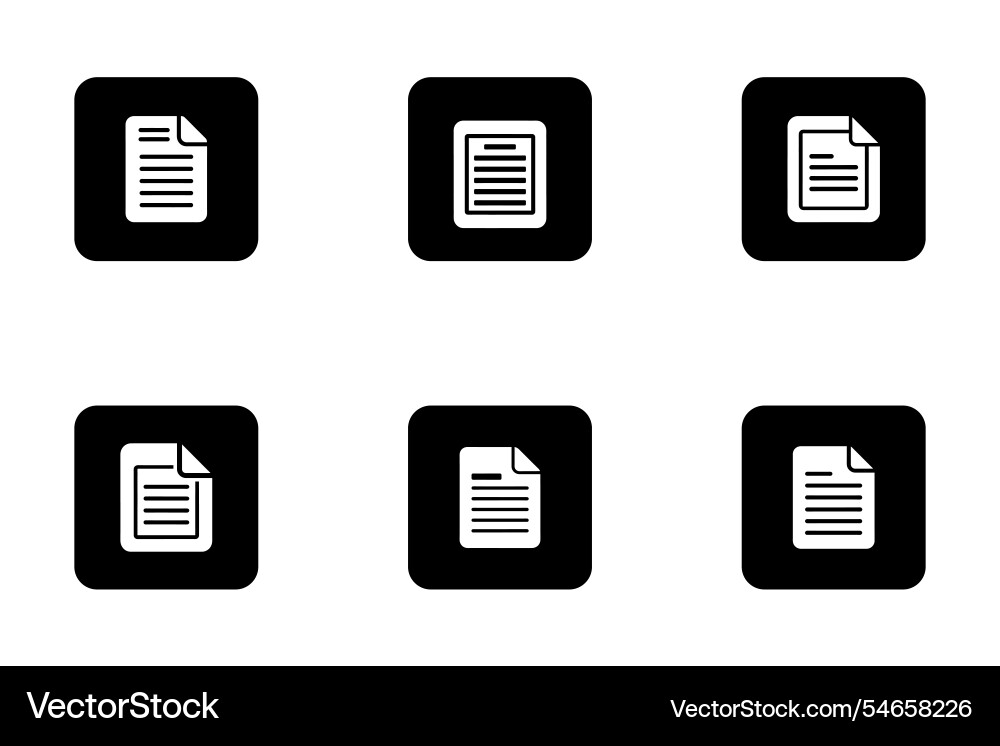 File icon bundle set in style File icon bundle set in style Vector Image