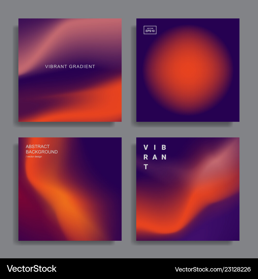 Gradient Shape Backgrounds vector image