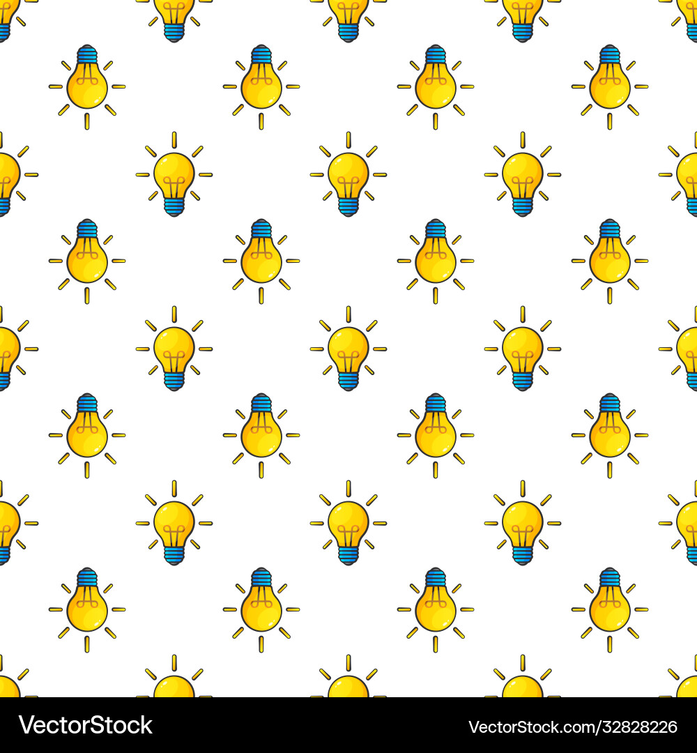 Light Bulb Pattern - Up & Down vector image