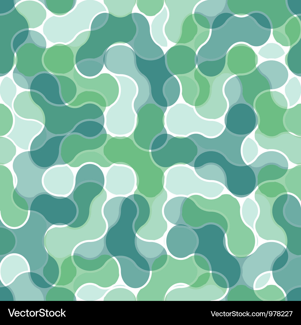 Geometric Green Pattern Vector Image