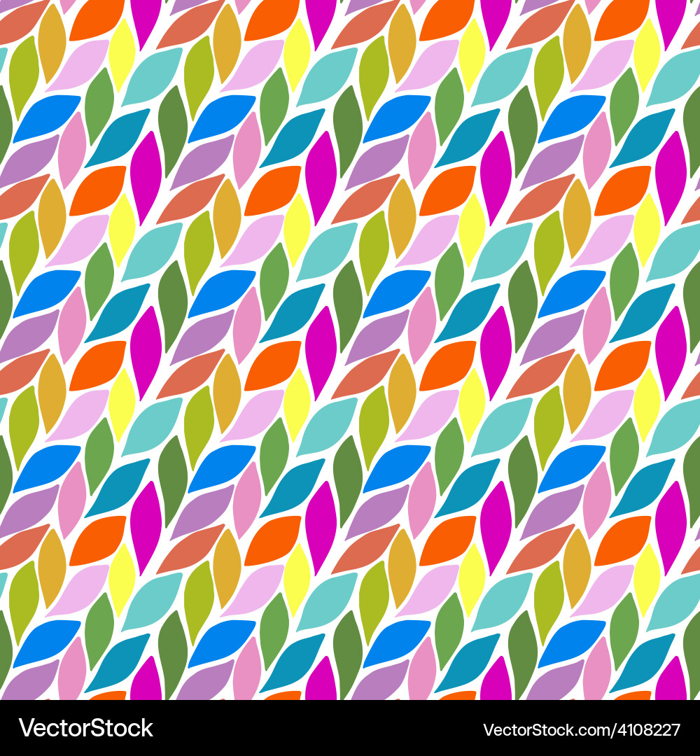 Spring leaves seamless pattern Vector Image