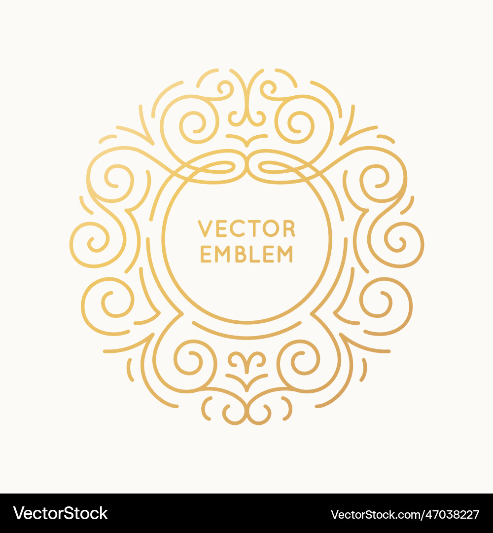 Trendy linear frame with copy space for text Trendy linear frame with copy space for text vector image