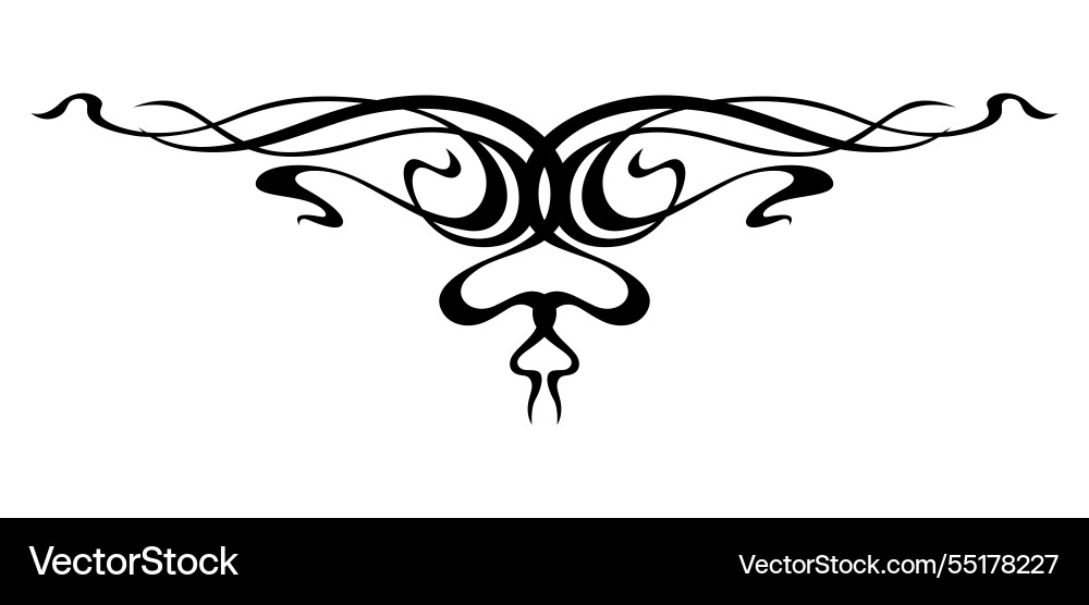 Vignette in art nouveau style decorative curl Vignette in art nouveau style decorative curl Vector Image