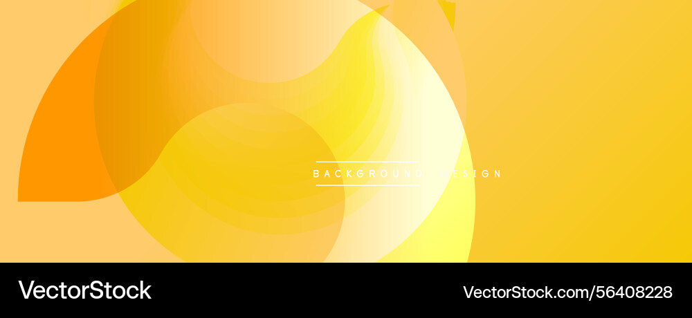 Abstract yellow background overlapping circles Abstract yellow background overlapping circles Vector Image