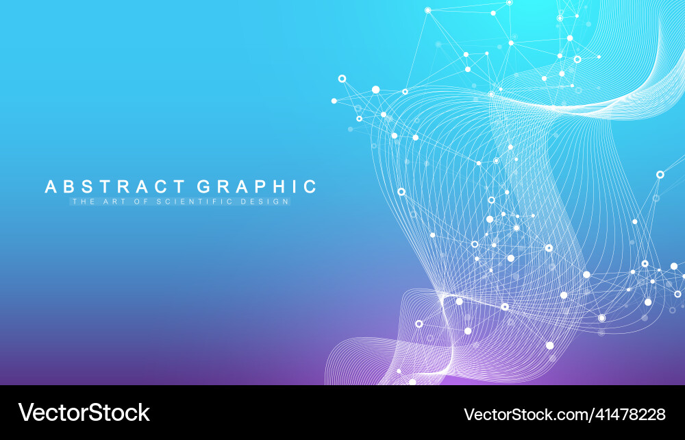 Digits abstract background with connected line Digits abstract background with connected line vector image