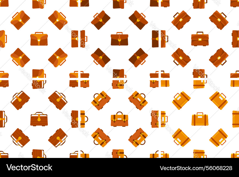 Seamless pattern with briefcases and suitcases Seamless pattern with briefcases and suitcases vector image