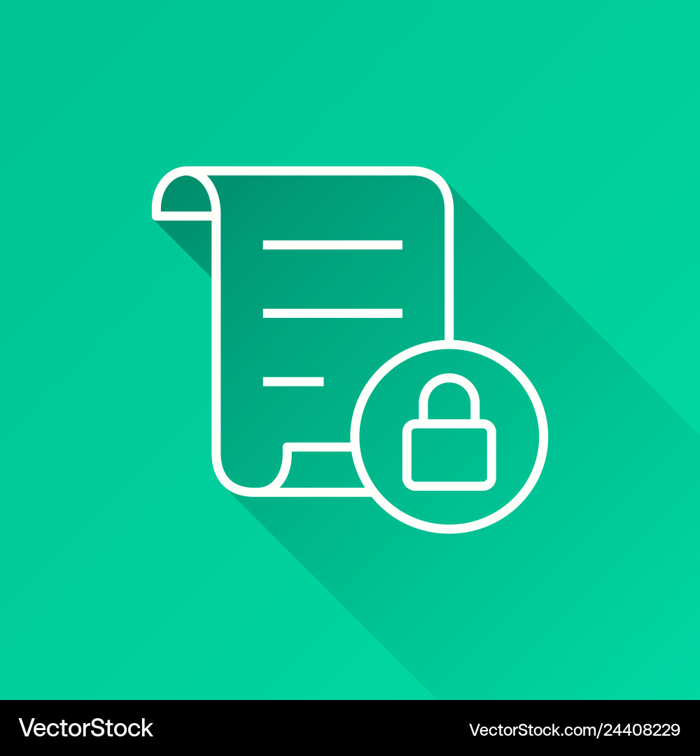Data security - icon for graphic and web vector image