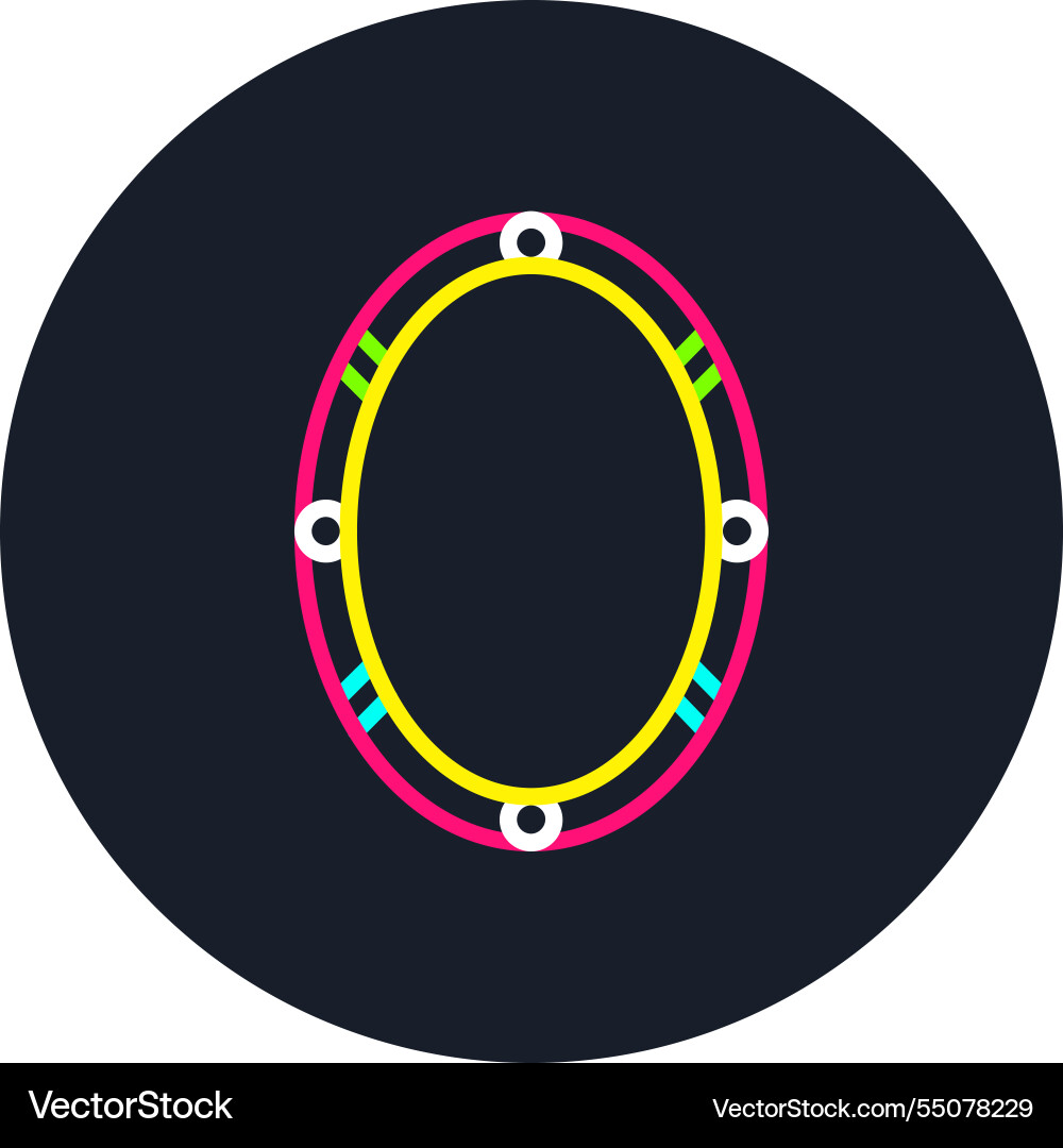 Frame line multi color icon Vector Image