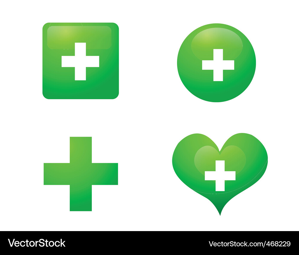 Medical Icons - Healthcare Symbols Vector Image