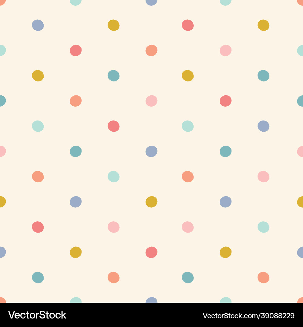 Polka Dot Seamless Background Royalty Free Vector Image