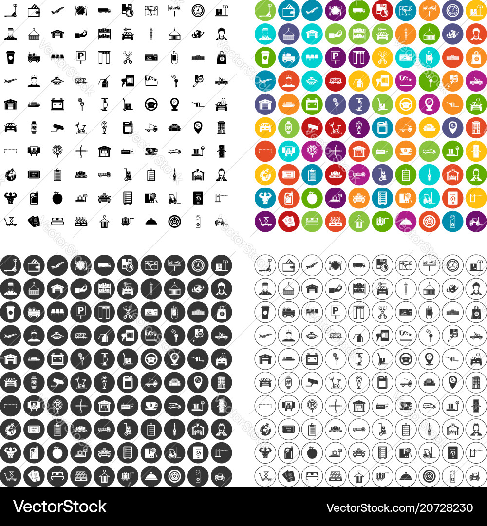 100 loader icons set variant 100 loader icons set variant Vector Image