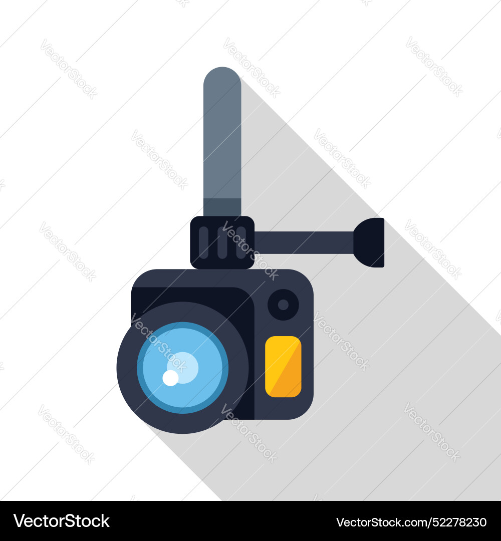 Action Camera Capturing Extreme Sports Moments Vector Image