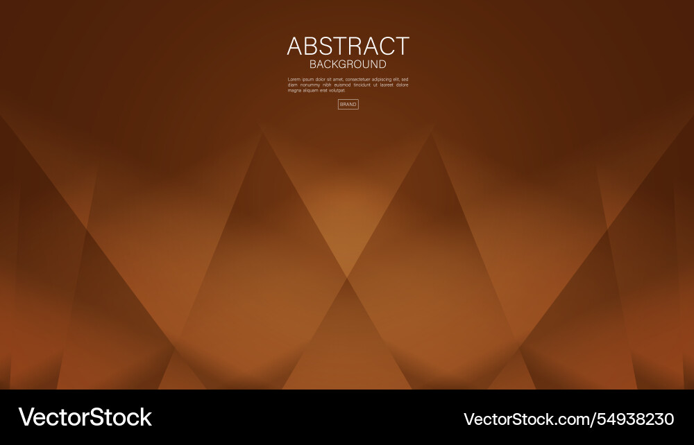 Brown abstract background polygon graphic Vector Image