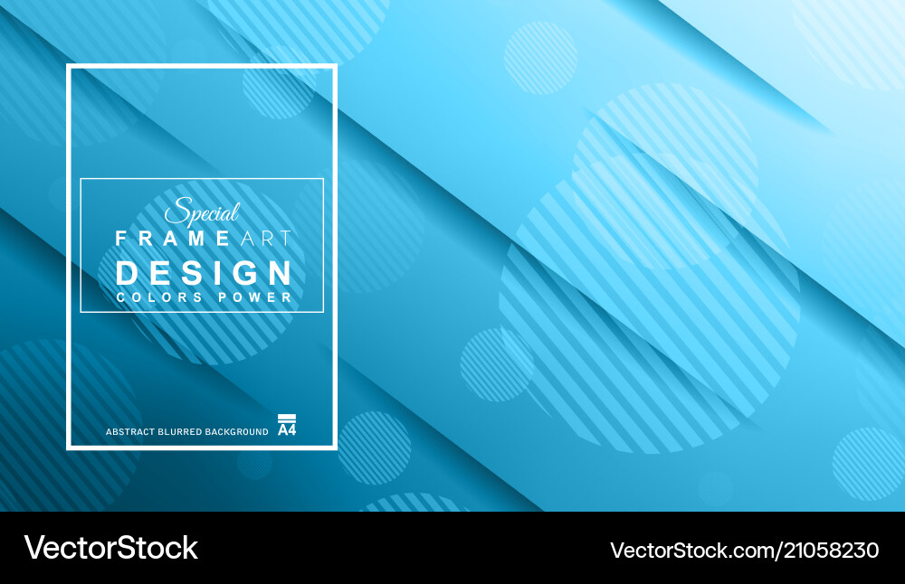Cover or flyer layout with geometric colorful Vector Image
