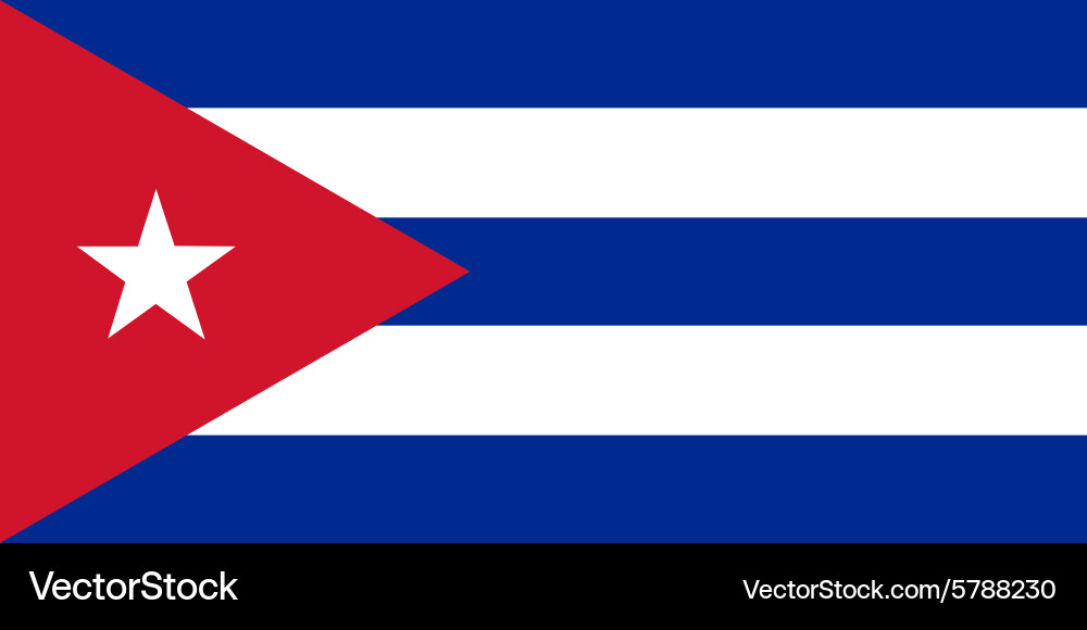 Cuban Flag vector image
