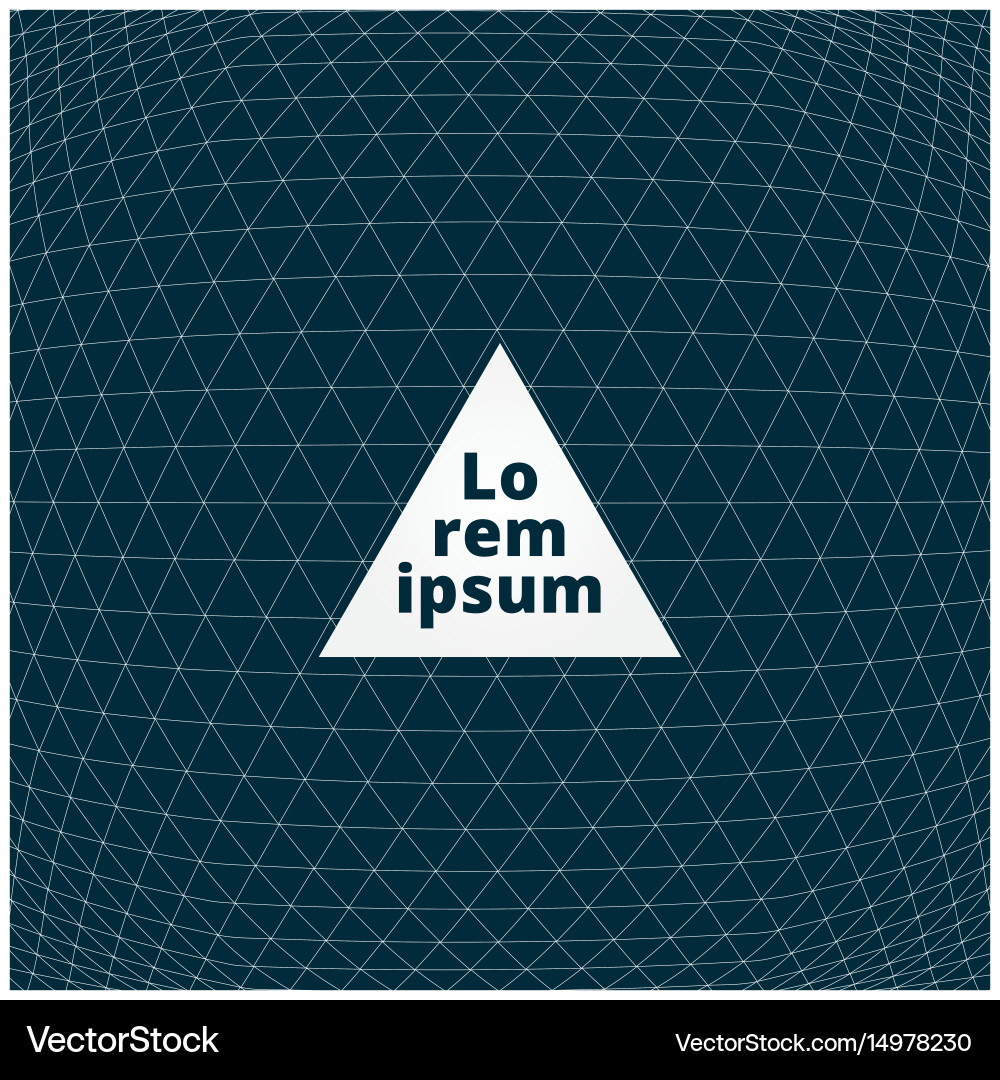 Geometric Triangle Outline Pattern vector image
