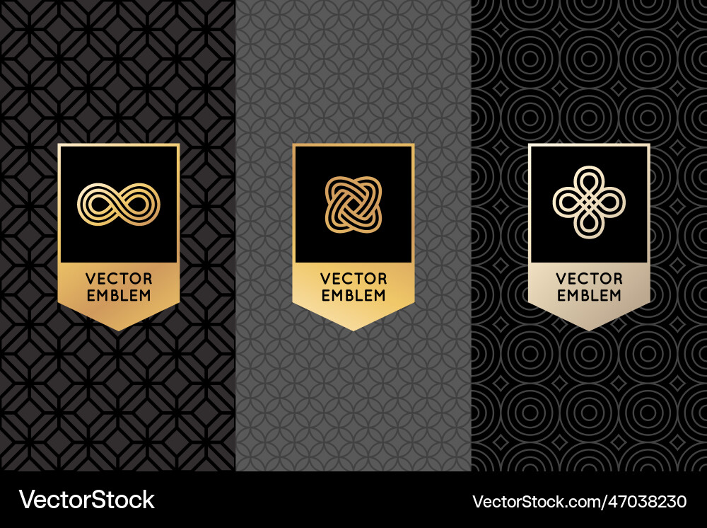 Set of design elements labels and frames Set of design elements labels and frames vector image