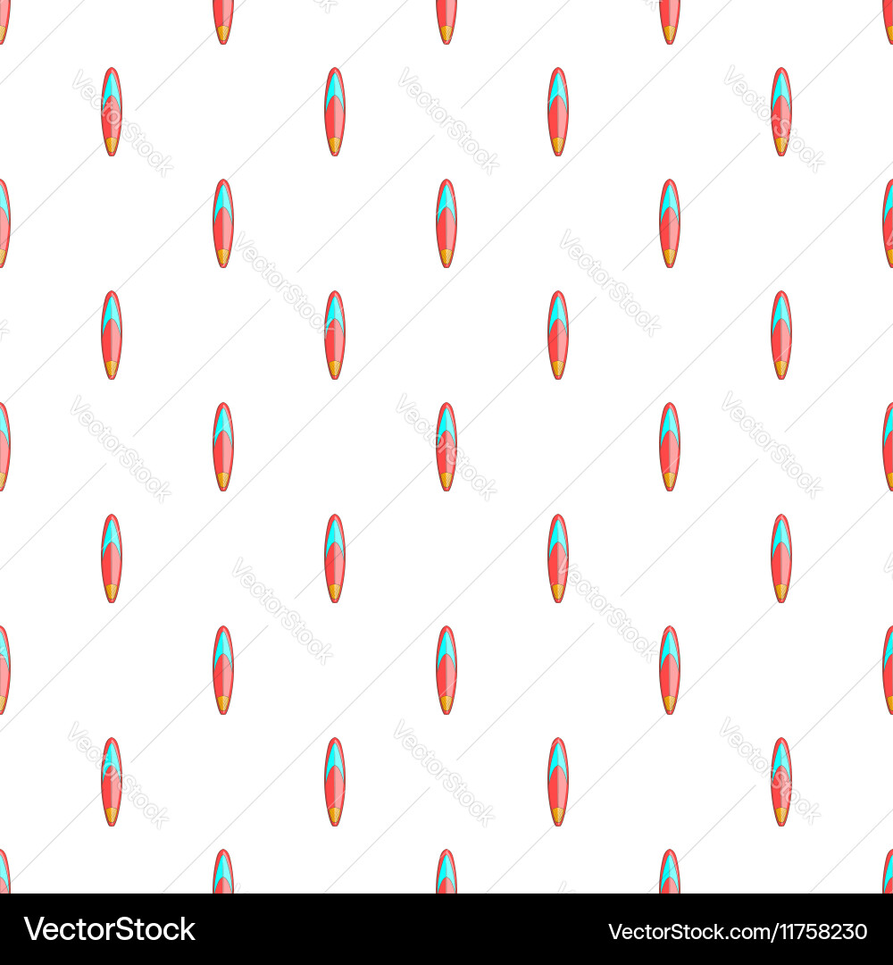 Surfboard pattern cartoon style Vector Image