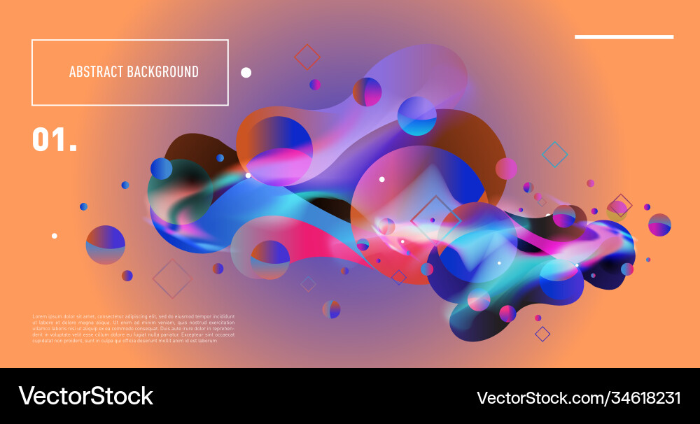 Colorful abstract fluid gradient pattern Colorful abstract fluid gradient pattern vector image