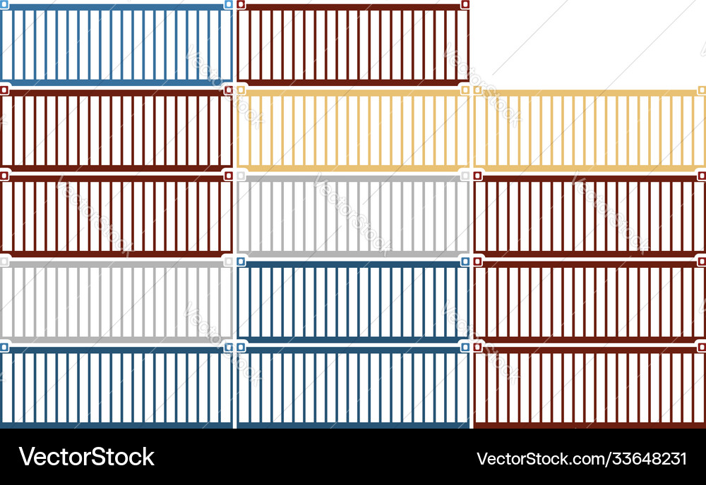 Container stack icon Container stack icon vector image