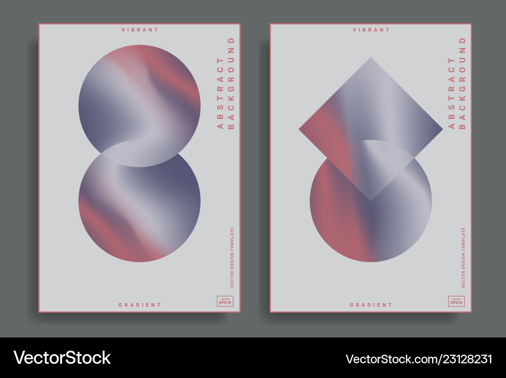 Design templates with vibrant gradient shapes Design templates with vibrant gradient shapes vector image