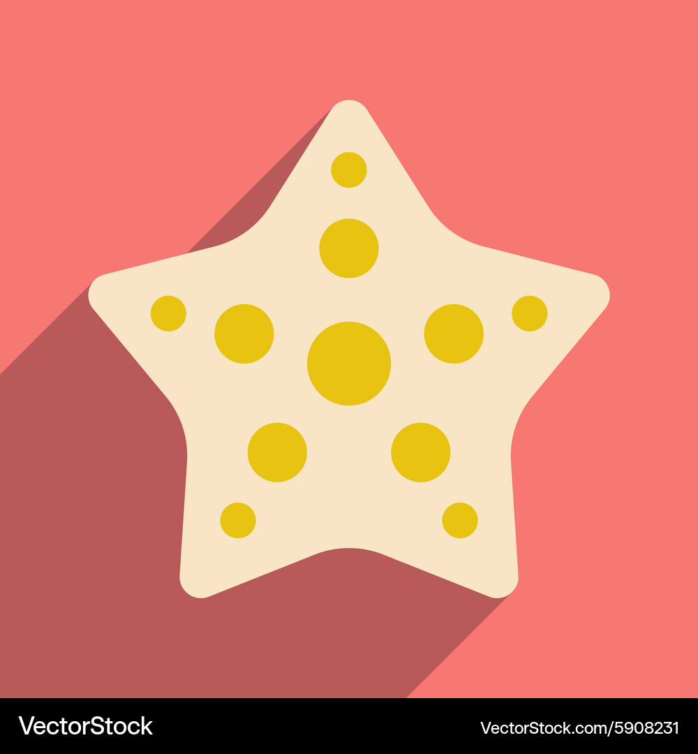 Flat with shadow icon and mobile application Vector Image