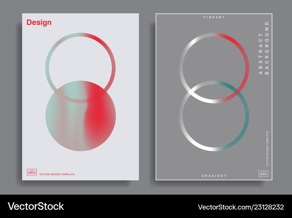 Abstract Gradient Shapes Background vector image