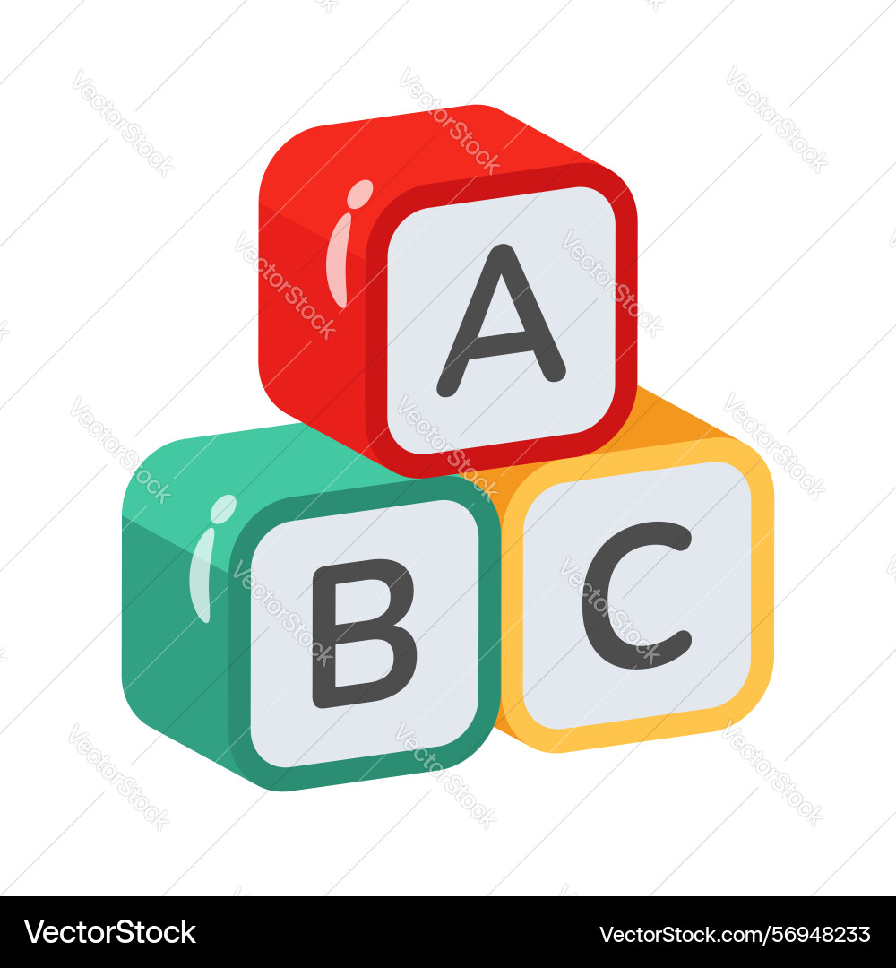 Learning blocks Vector Image