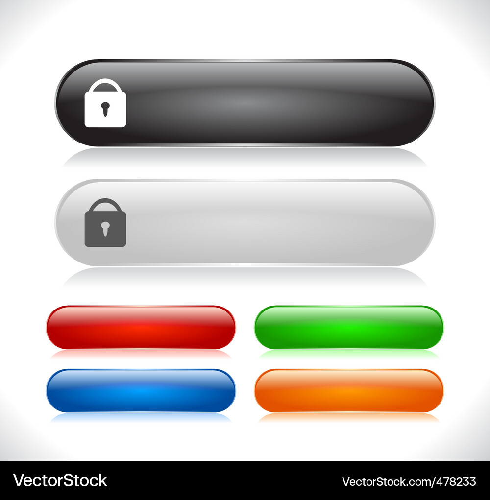 Website menu buttons Vector Image
