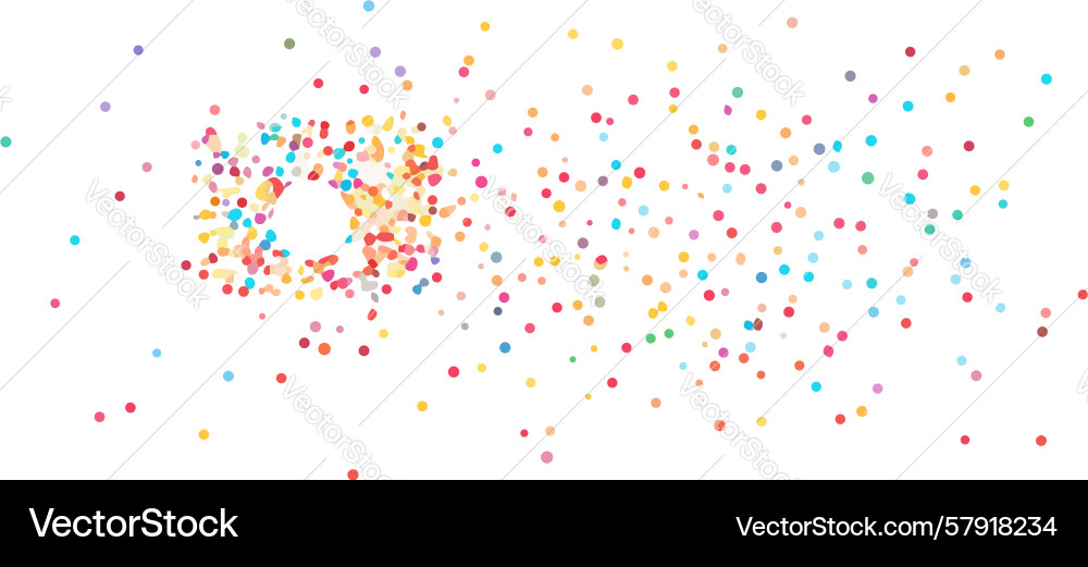 Abstract scattering of blue particle dots design Vector Image