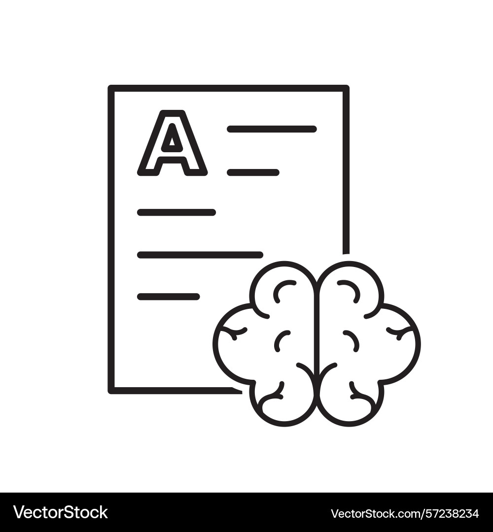 Automation icon ai data analysis symbol Automation icon ai data analysis symbol vector image