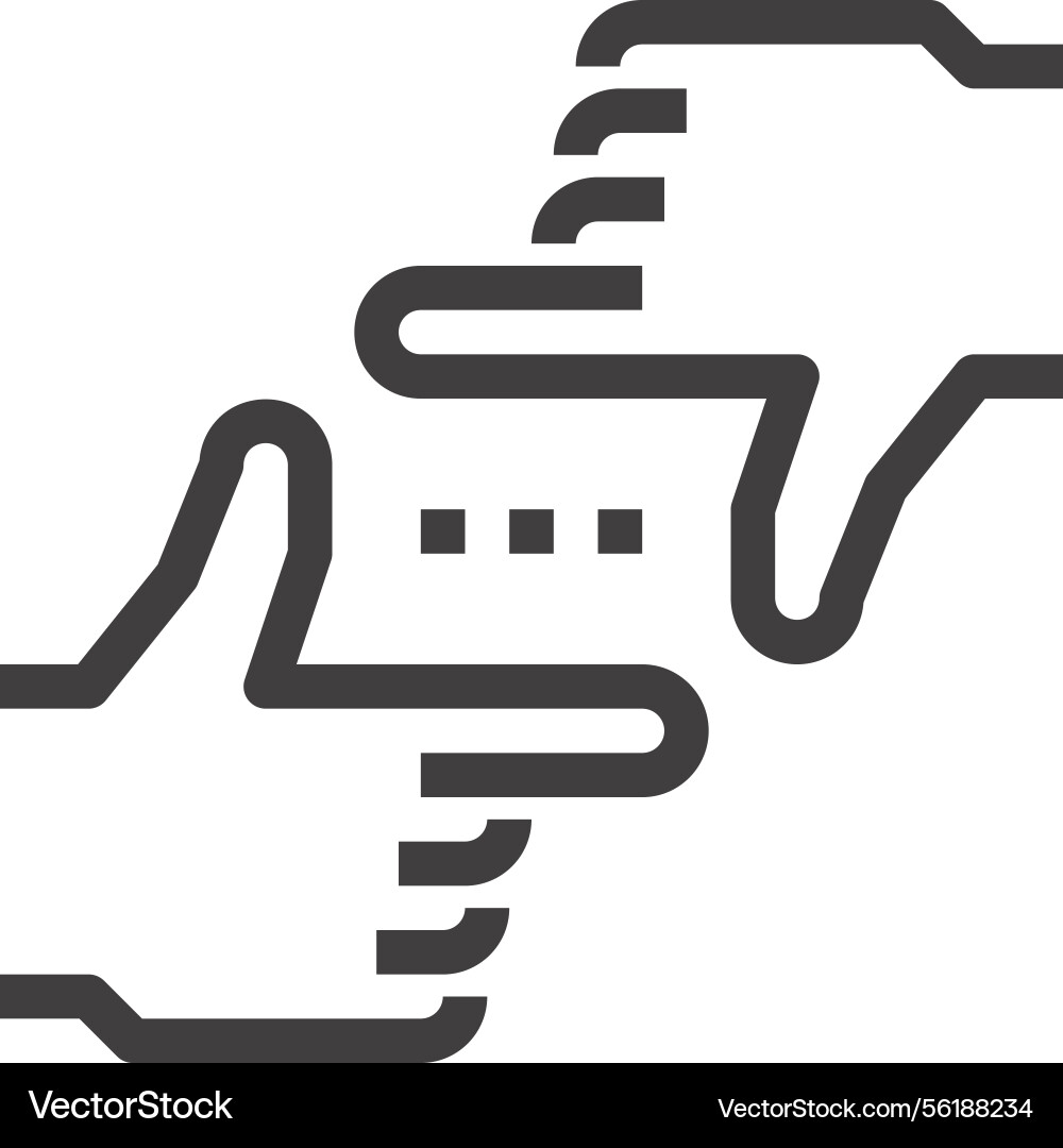 Langstreckenplanung Flachlinien-Web-Icon-Konzept Vektorbild