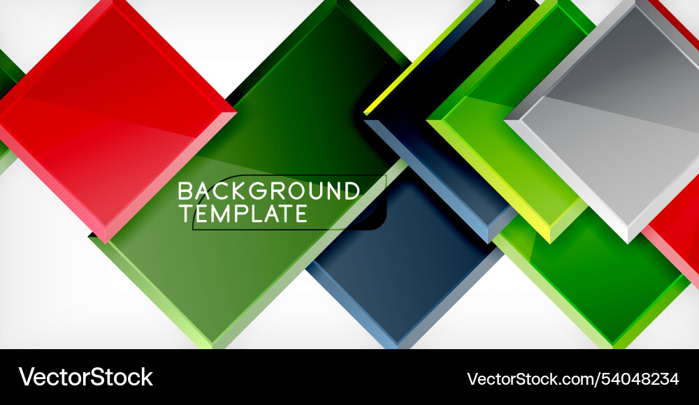 Square shape color abstract geometry Square shape color abstract geometry Vector Image