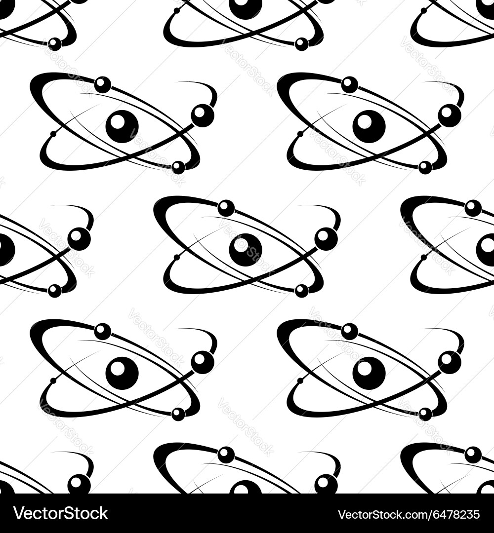 Atomic Orbit Pattern Vector Image