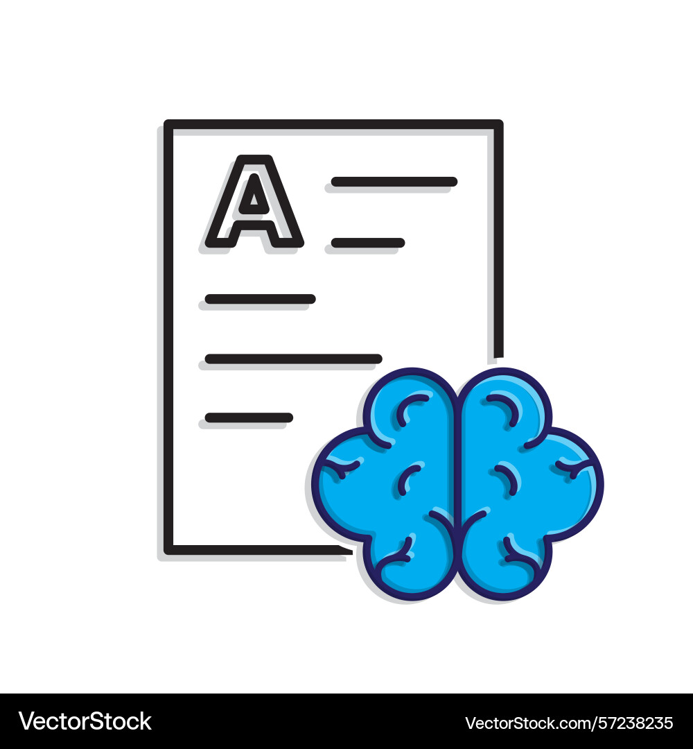 Automation icon ai data analysis symbol Automation icon ai data analysis symbol vector image