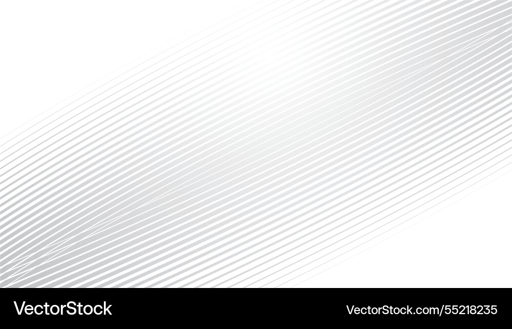 Grey abstract background with stripes curve line Vector Image