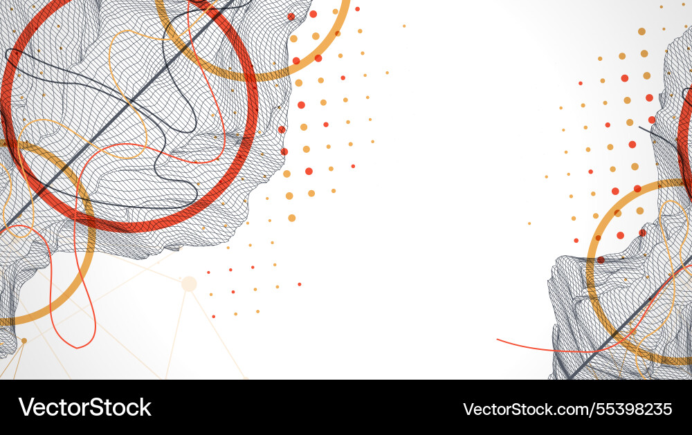 Trendy abstract wireframe background modern Trendy abstract wireframe background modern vector image