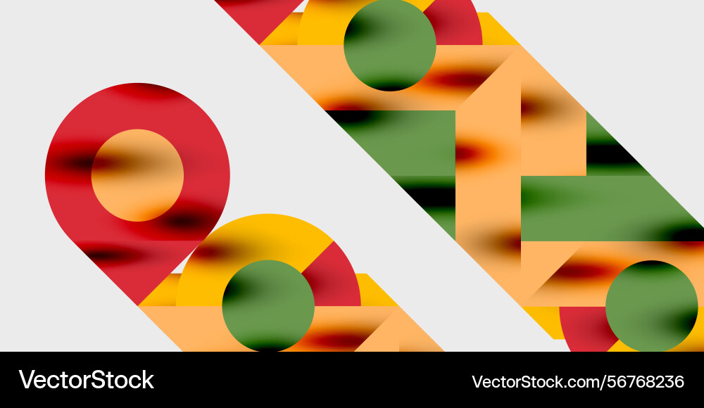 Abstract geometric composition overlapping shapes Abstract geometric composition overlapping shapes vector image