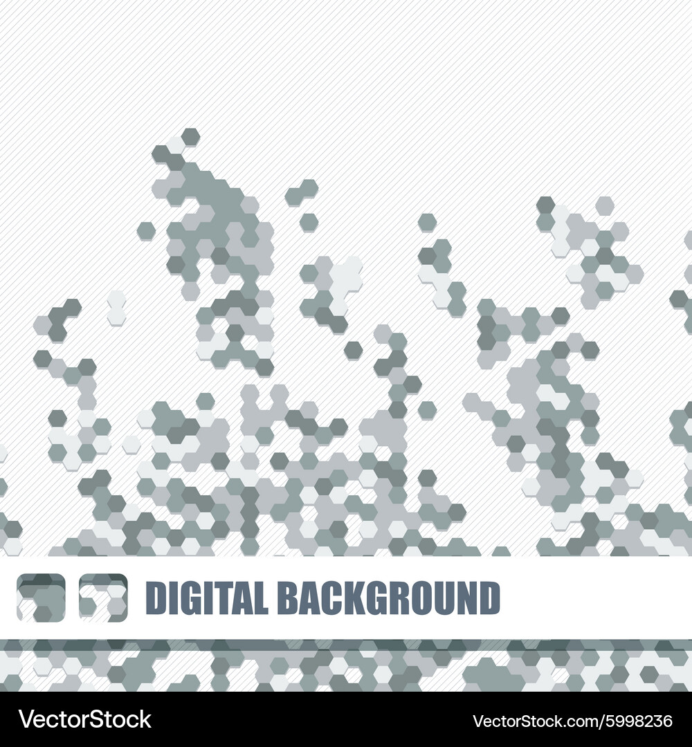 Background of different color hexagons Vector Image
