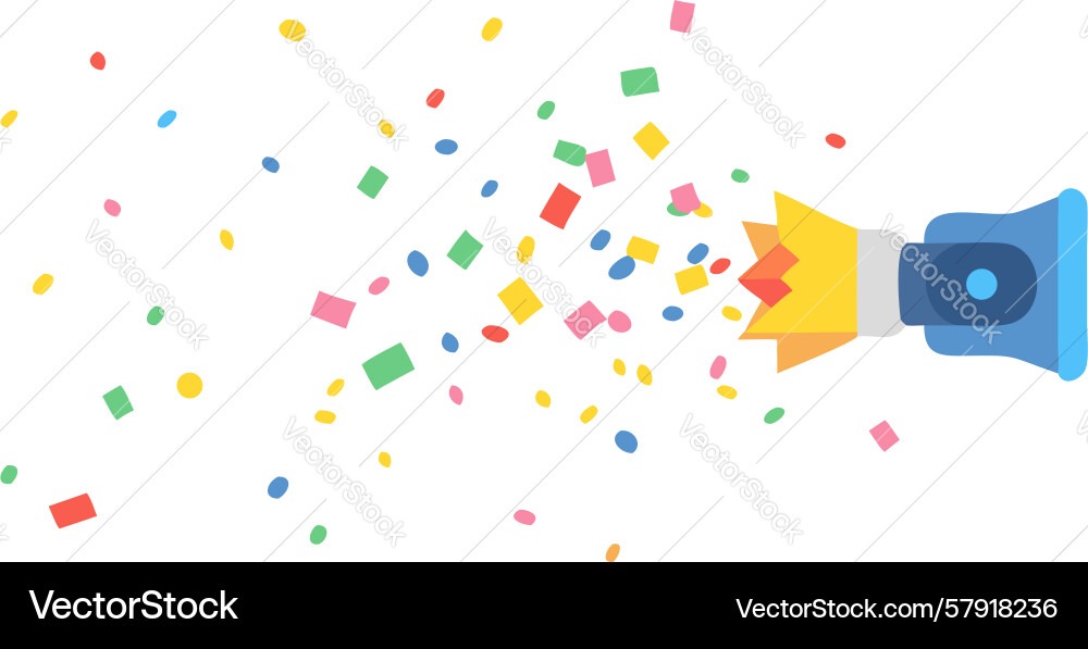 Camera with burst of colorful particles design Vector Image