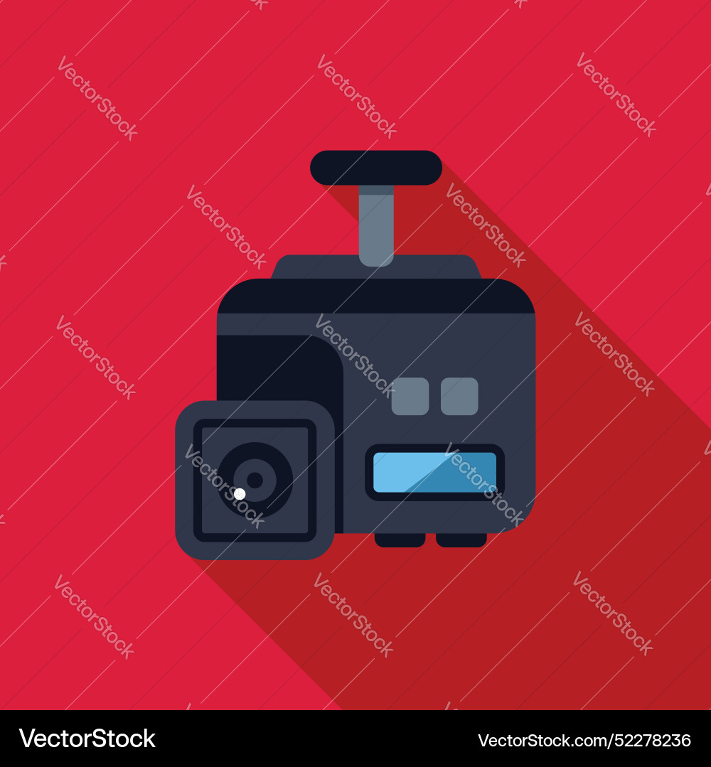 Dashboard camera showing time and speed recording Dashboard camera showing time and speed recording vector image