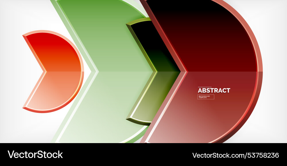 Trendy round shapes with triangular angle design Vector Image