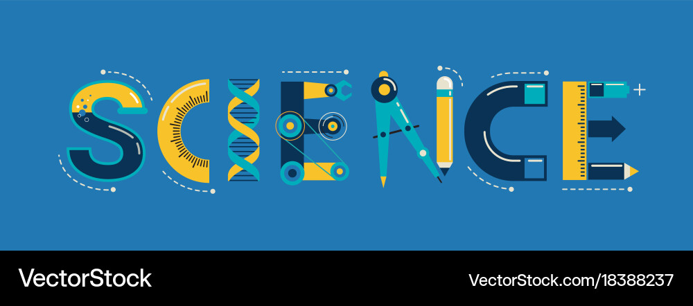 Science Education Banner Vector Image