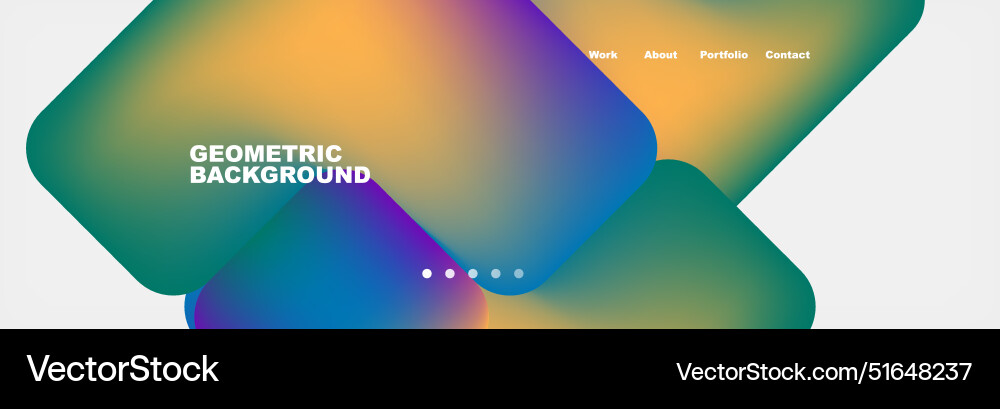 Square internet web page design template Square internet web page design template Vector Image