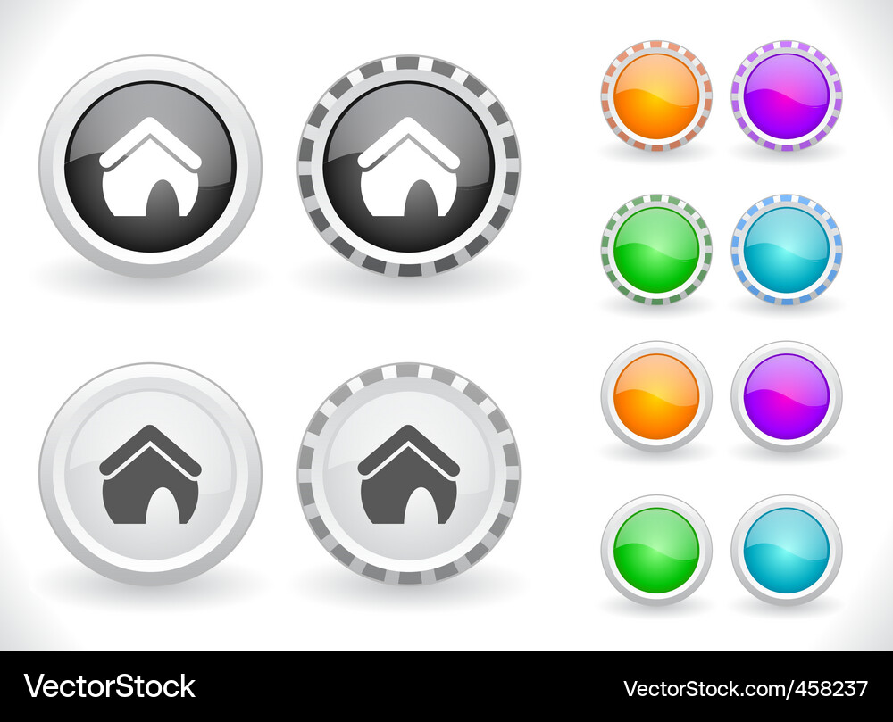 Web menu items Vector Image