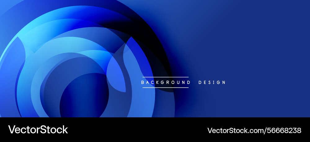 Abstract blue layers create dynamic circular Abstract blue layers create dynamic circular Vector Image