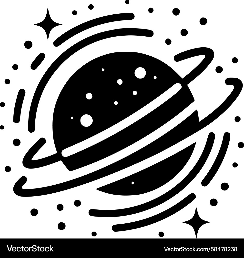 Celestial Orbit Pattern Vector Image