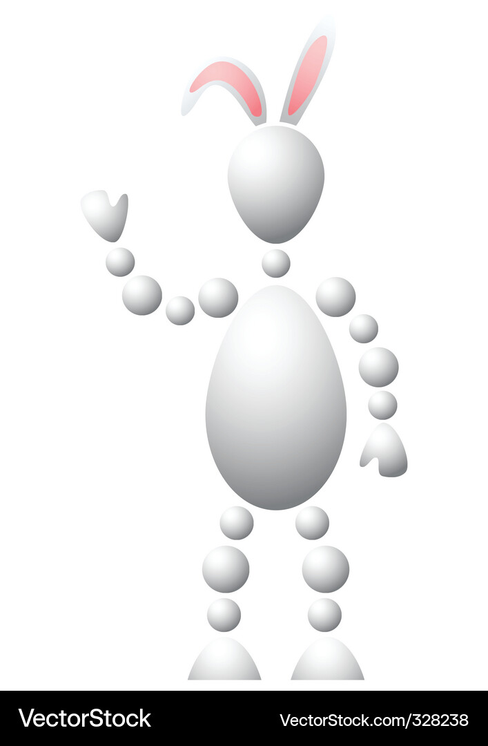 Man with rabbit ears Vector Image