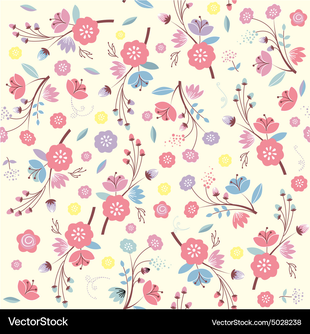 Nahtlose Blume Textur Vektorbild