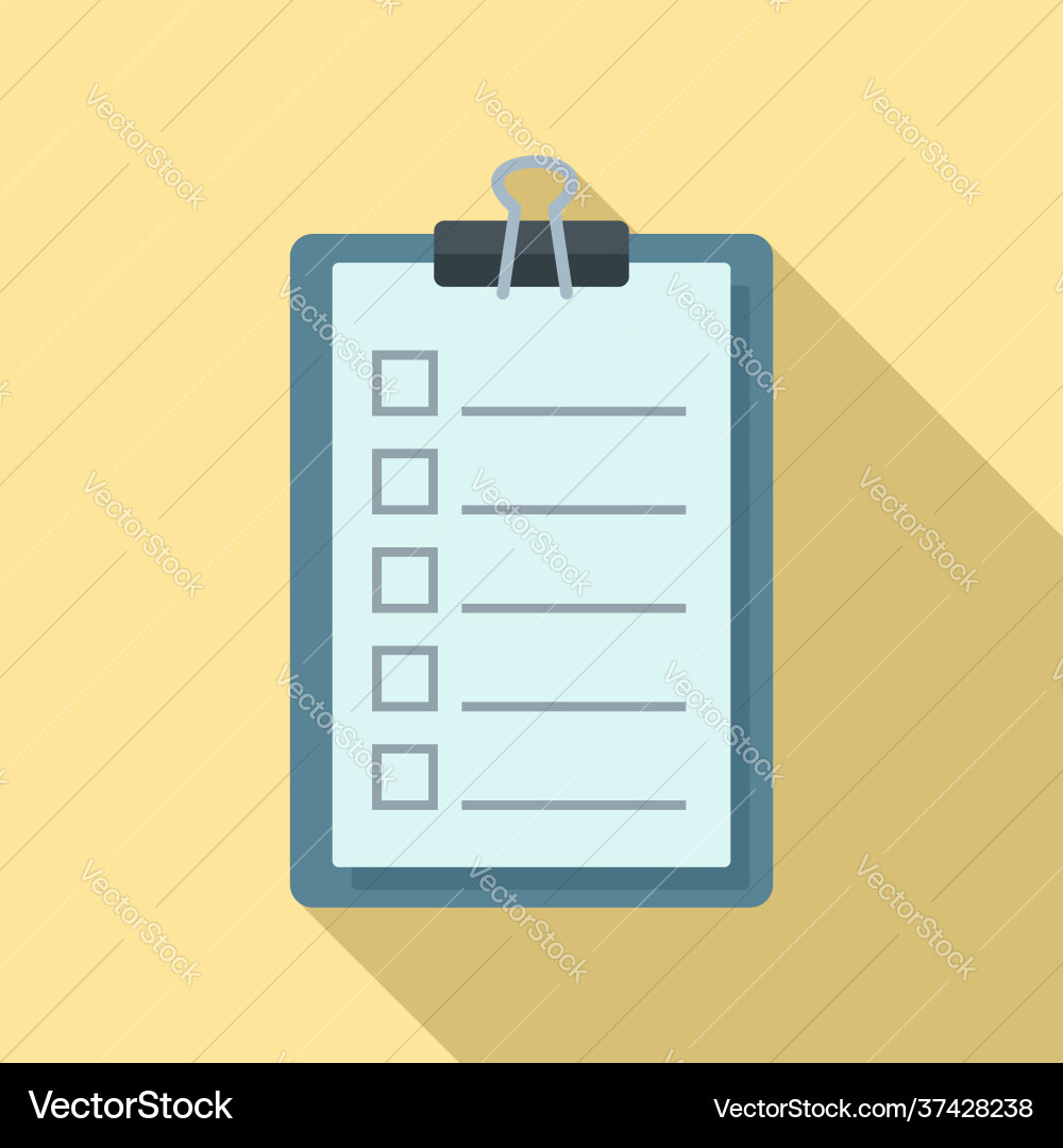 To-do list task icon flat style To-do list task icon flat style vector image